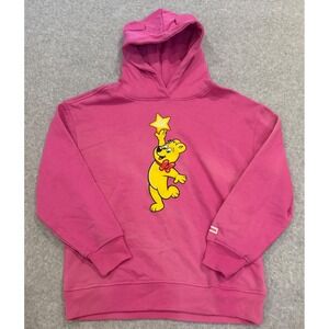 Haribo Gold Gummy Bear Pink Graphic Hoodie with 3D Ears Kids Large 14 NWT